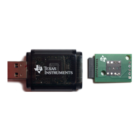 Texas Instruments OPT3006EVM Manuals