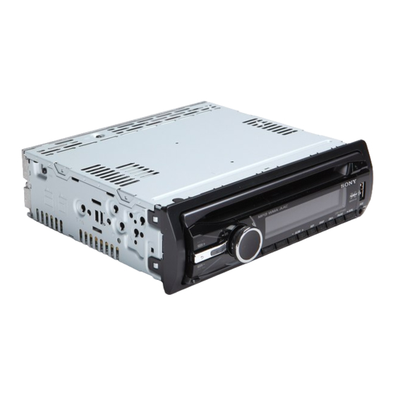 Sony CDX-GT440U Installation/Connections