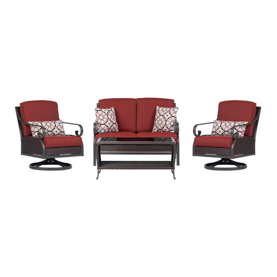 Hanover Madrid MADRID4PC-RED Owner's Manual