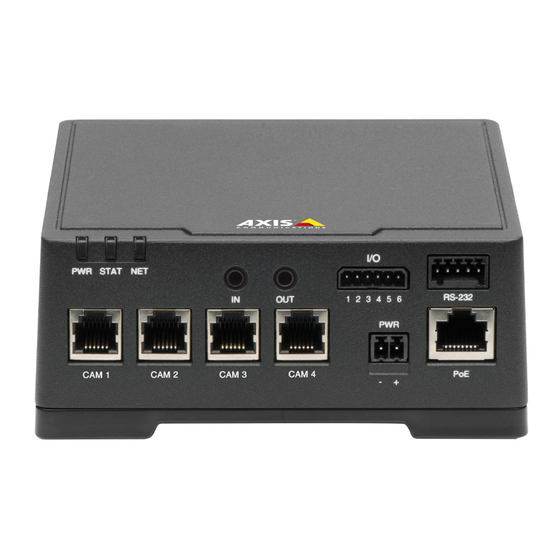 Axis 0936-001 20289045 Installation Manual