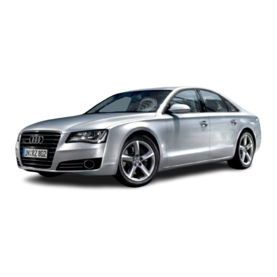 Audi A8 2014 Owner's Manual
