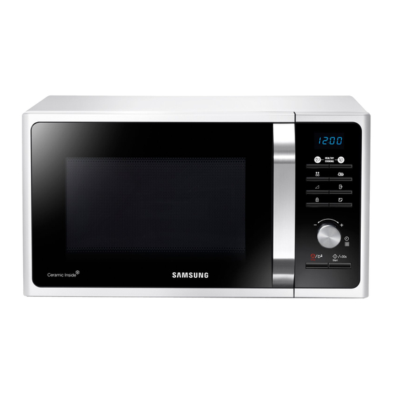 Samsung MS23F301T series Owner's Instructions & Cooking Manual