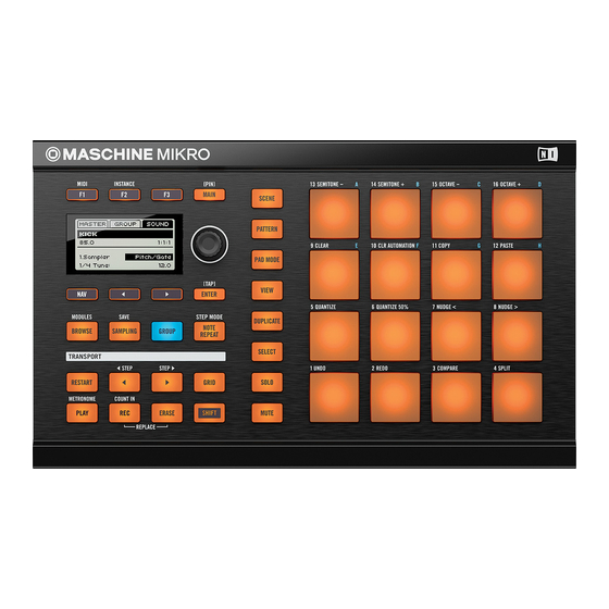 NATIVE INSTRUMENTS MASCHINE MIKRO GETTING STARTED Pdf Download | ManualsLib