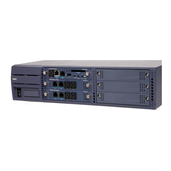NEC univerge sv8100 Installation Manual