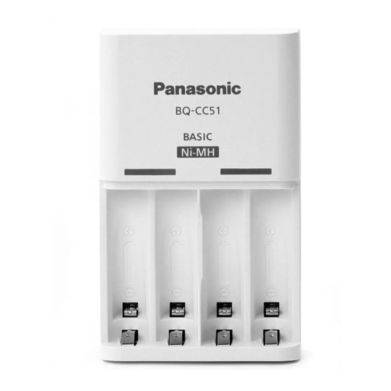 Panasonic BQ-CC51E Operating Instructions Manual