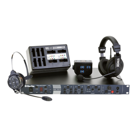 CLEAR-COM HME DX210 OPERATING INSTRUCTIONS MANUAL Pdf Download | ManualsLib