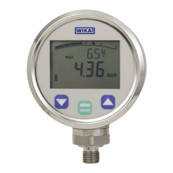 WIKA DG10E OPERATING INSTRUCTIONS MANUAL Pdf Download ManualsLib