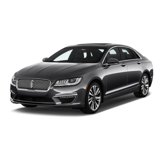 LINCOLN MKZ 2017 OWNER'S MANUAL Pdf Download | ManualsLib