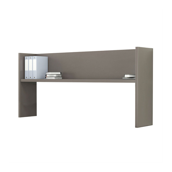 Mayline CSII OPEN SHELF OVERHEAD Assembly Instructions