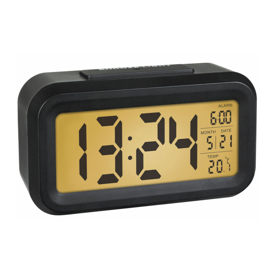 TFA 60.2018 Digital Alarm Clock Manuals
