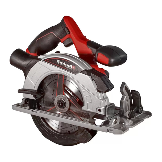 EINHELL TE-CS 18/165 Li Solo Original Operating Instructions