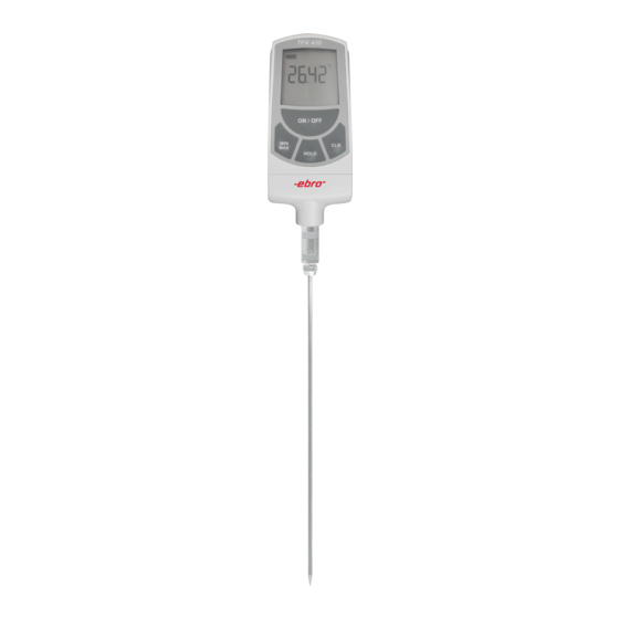 Xylem ebro TFX Series Manual