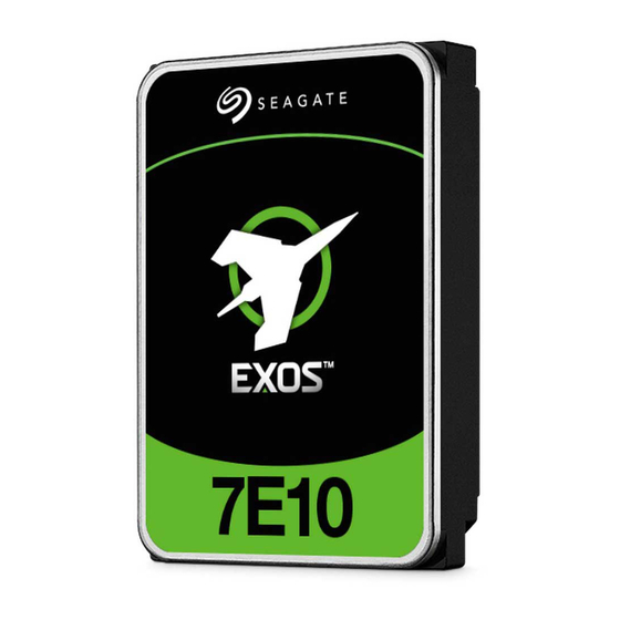 Seagate Exos 7E10 Manuals