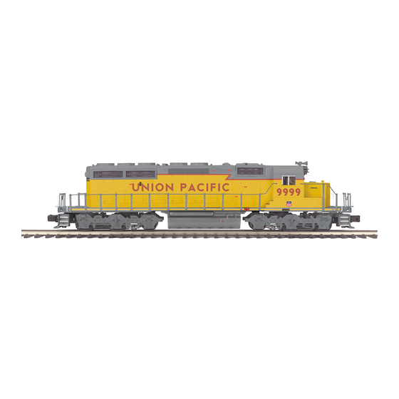 MTHTrains Premier SD40-2 Diesel Engine Operator's Manual