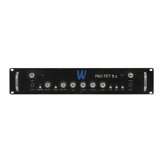 Warwick PROFET 3.3 Owner's Manual