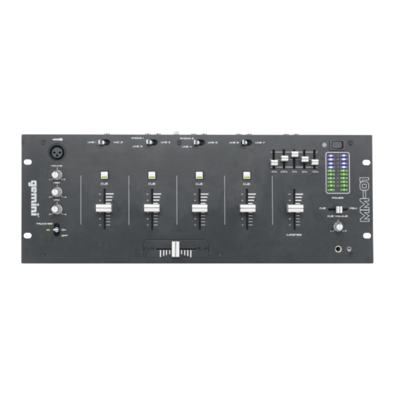 Gemini MM-01 4U 19" Operation Manual