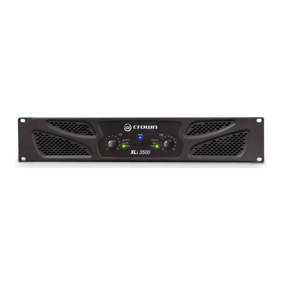 Crown XLi 800 Operation Manual