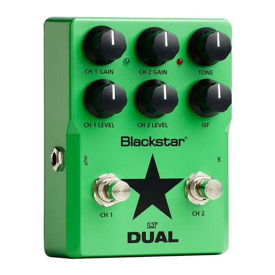 Blackstar LT-DUAL Owner's Manual