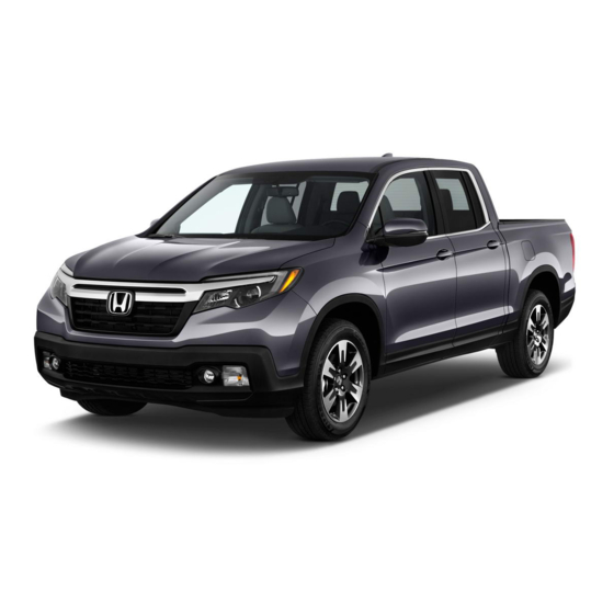 HONDA RIDGELINE 2017 OWNER'S MANUAL Pdf Download ManualsLib