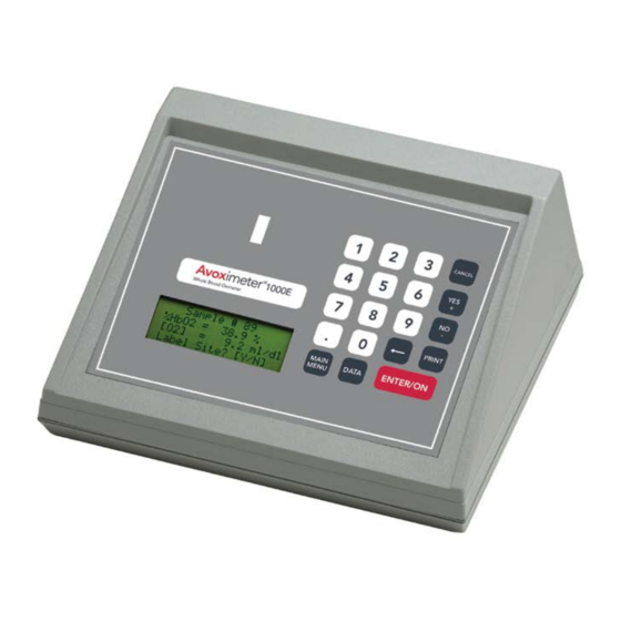 ACCRIVA AVOXIMETER 1000E OPERATOR