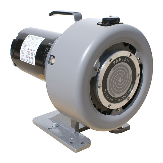 VARIAN TRISCROLL 300 SERIES MAINTENANCE 