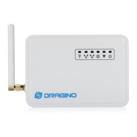 DRAGINO LG01 LORA USER MANUAL Pdf Download ManualsLib