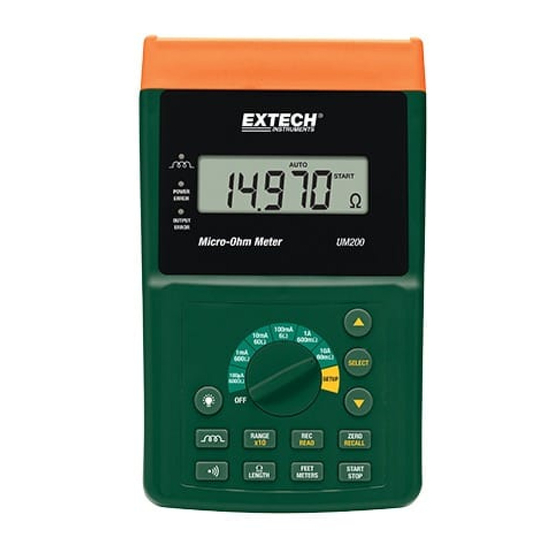 EXTECH INSTRUMENTS UM200 USER MANUAL Pdf Download | ManualsLib