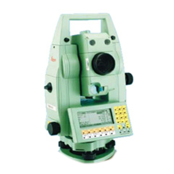 LEICA TPS1100 USER MANUAL Pdf Download ManualsLib