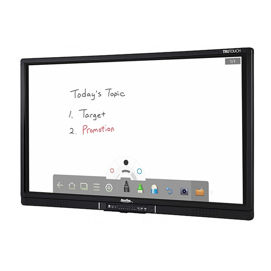 NEWLINE TRUTOUCH UB SERIES USER MANUAL Pdf Download | ManualsLib