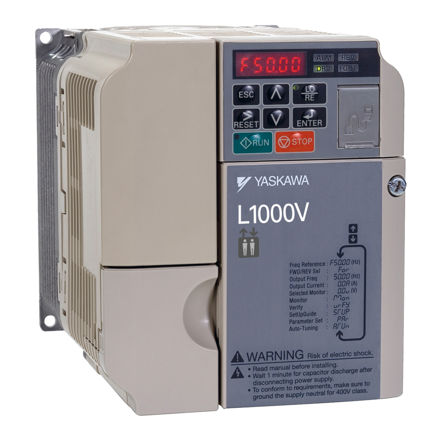 YASKAWA L1000V TECHNICAL MANUAL Pdf Download | ManualsLib