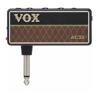 Vox amPlug2 AC30 Owner's Manual