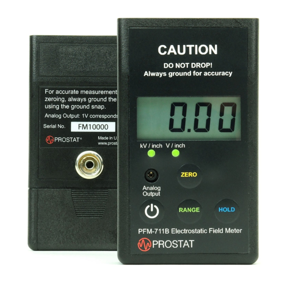 Prostat PFM-711B User Manual