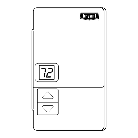 Bryant DUAL FUEL THERMOSTAT TSTAT Installation And Start-Up Instructions Manual