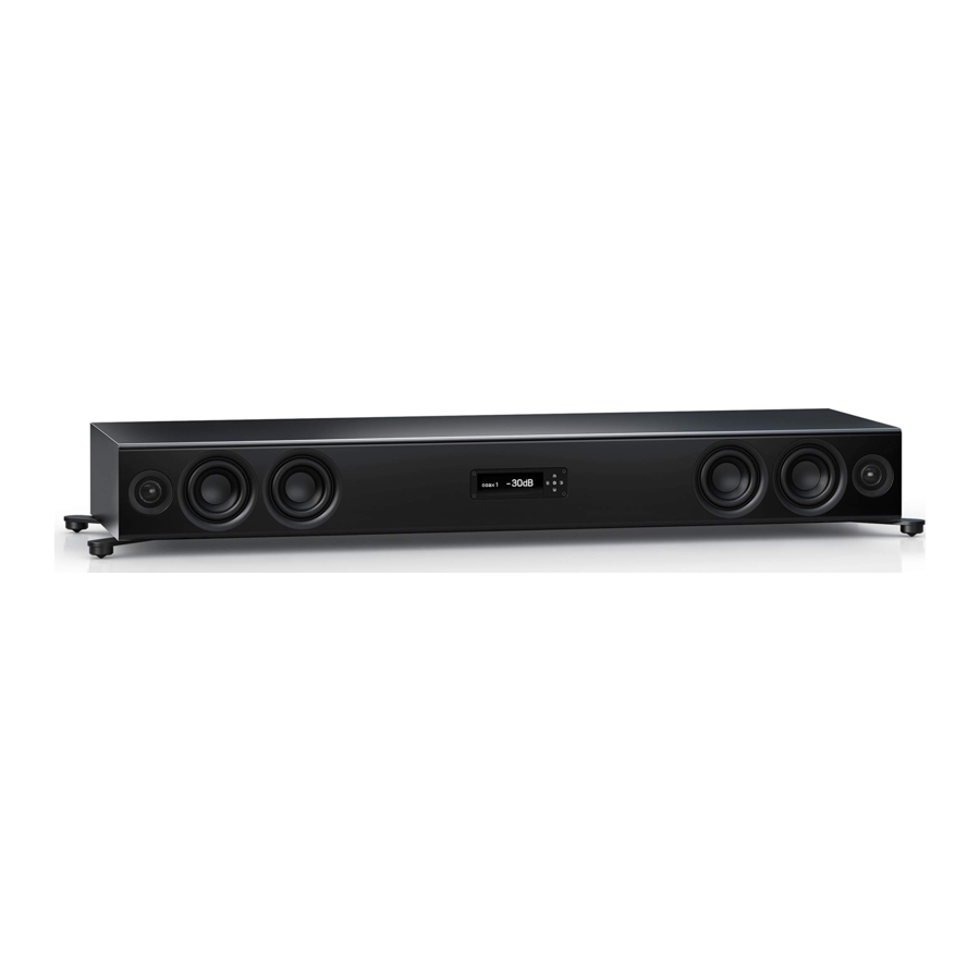 Nubert nuPro XS-7500 - Soundbase Manual