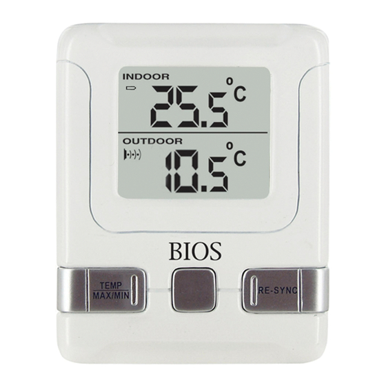 Thermomètre et hygromètre d'intérieur, 1 unité – BIOS : Thermomètre et  hygromètre
