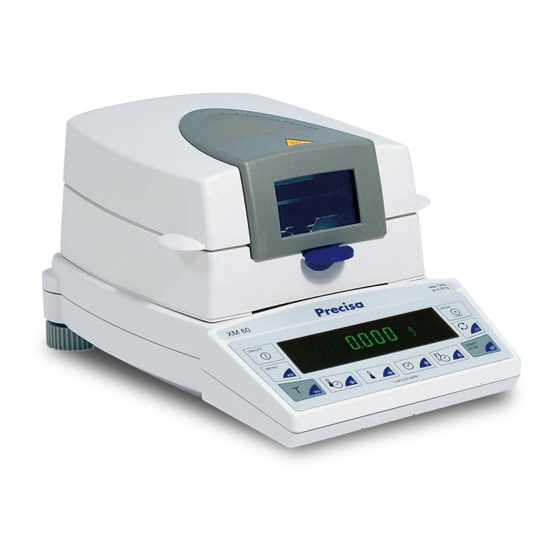 PRECISA XM 60 OPERATING INSTRUCTIONS MANUAL Pdf Download ManualsLib