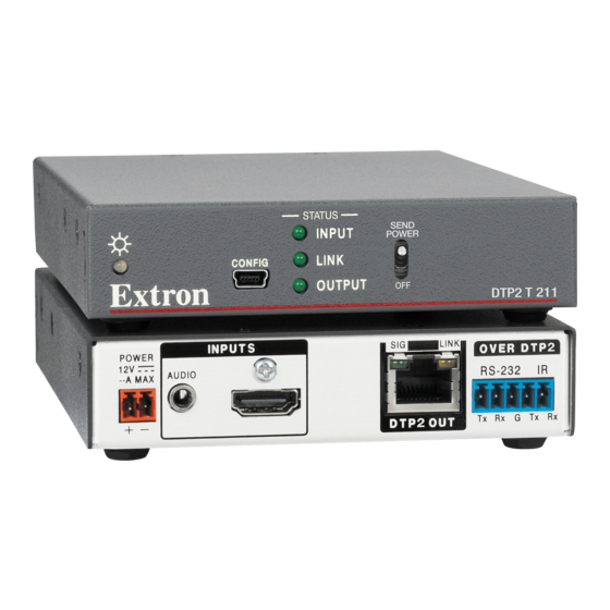 Extron electronics DTP2 T 211 Manuals