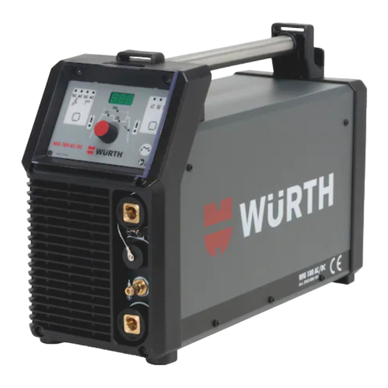 Würth WIG 180 AC/DC Translation Of The Original Operating Instructions