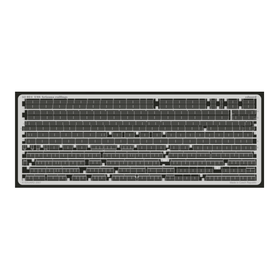 Eduard USS Arizona railings 1/350 Quick Start Manual
