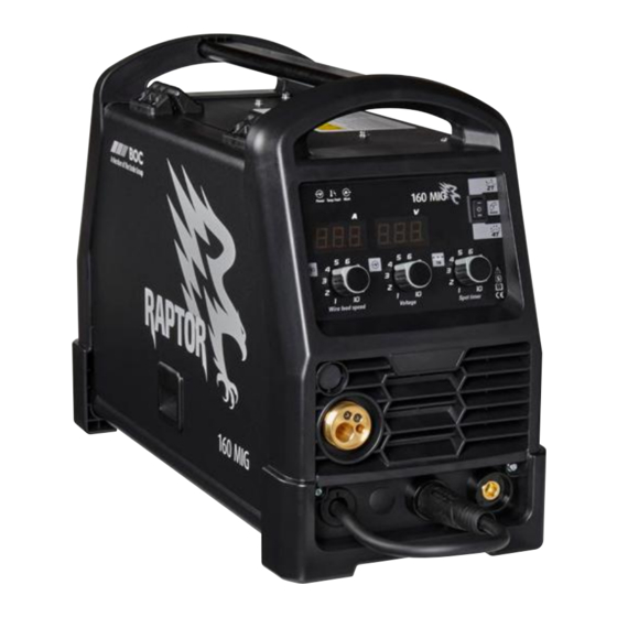 LINDE BOC RAPTOR 160 MIG OPERATING MANUAL Pdf Download | ManualsLib