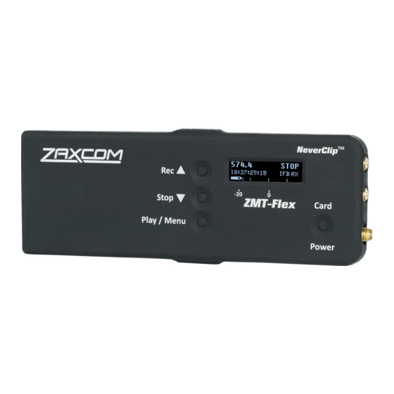 Zaxcom ZMT3-FLEX User Manual