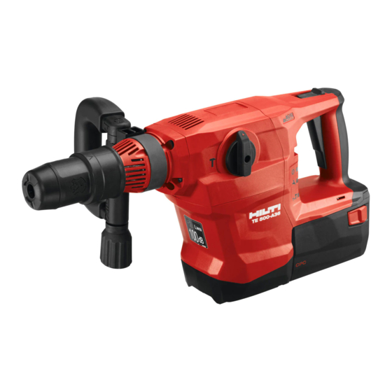 Hilti TE 500-A36 Manual