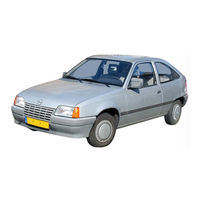 Opel Kadett Owner's Manual