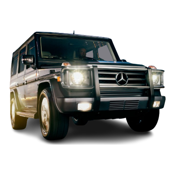 Mercedes-Benz 2009 G-Class Operator's Manual