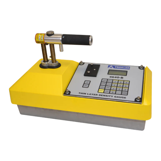 TROXLER 4640B OPERATION AND INSTRUCTION MANUAL Pdf Download ManualsLib