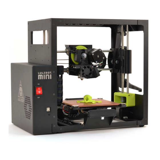 LULZBOT MINI USER MANUAL Pdf Download | ManualsLib