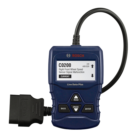 BOSCH OBD1110 USER MANUAL Pdf Download ManualsLib