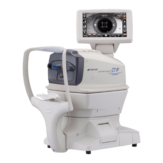 TOPCON CT-1P USER MANUAL Pdf Download | ManualsLib