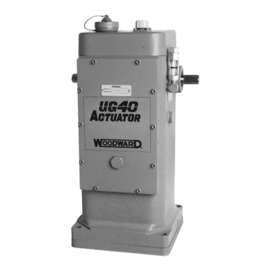 WOODWARD UG40 INSTALLATION AND OPERATION MANUAL Pdf Download ManualsLib