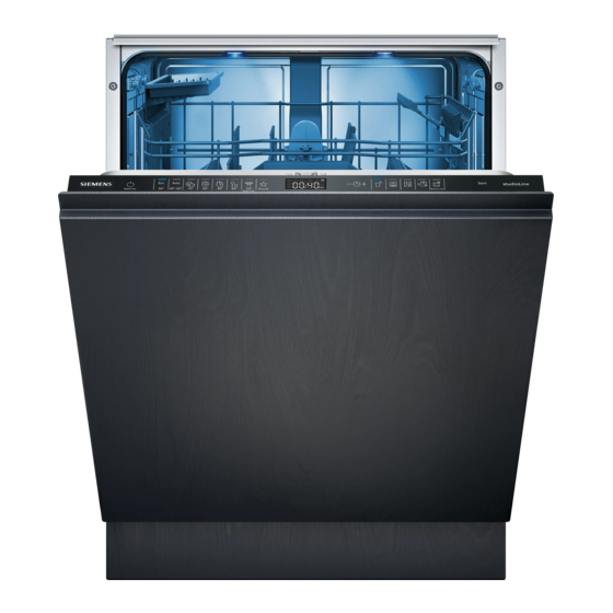 Siemens SN95E801BE Dishwasher Manuals